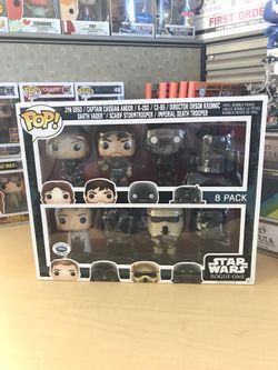 Star Wars Rogue One Disney Store Exclusive Funko Pop 8 Pack
