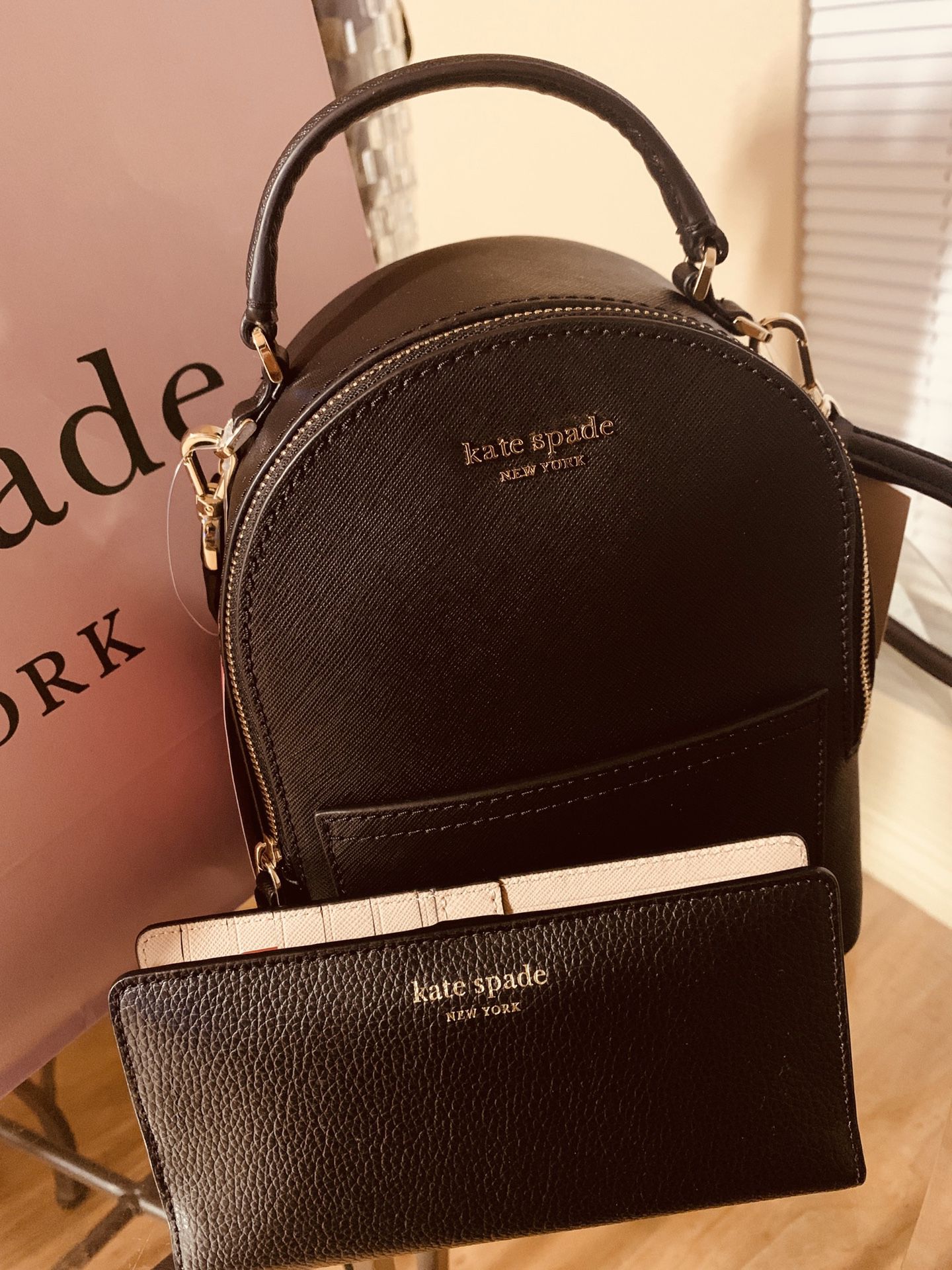 Kate Spade Mini Backpack and Wallet