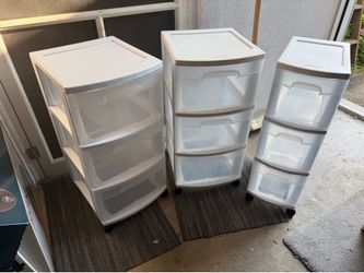 Sterelite drawers 3 pcs