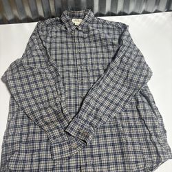 Vintage 90’s Y2K Men's Shirt, Eddie Bauer, Black Plaid Size XL