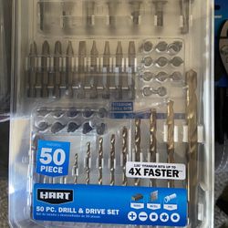 Hart Drill And Driver Set 50pc