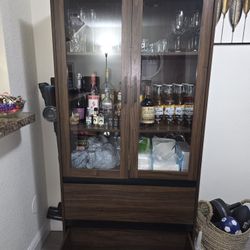 Cabinet with display case