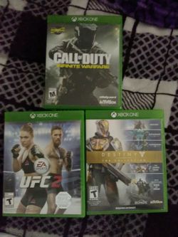 Xbox one games 10 each like new