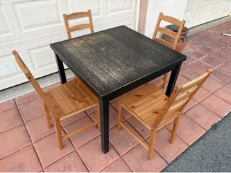 Table and chairs
