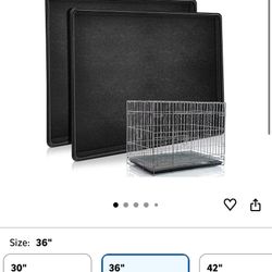 2 Pack Replacement Dog Crate Pan Tray 