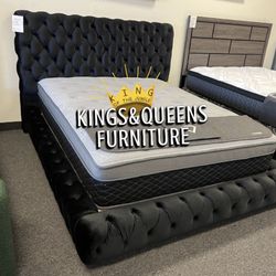 New Queen Bed Frame With Mattress 