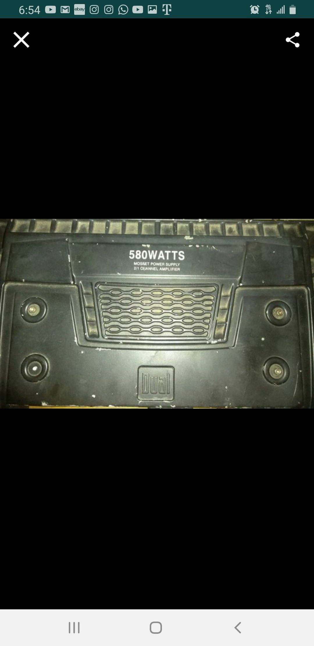Dual amplifier 580watts