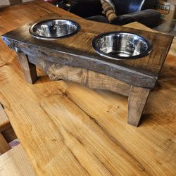 Live Edge Dog Or Cat Bowls