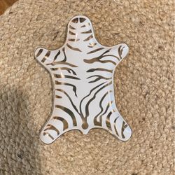 Zebra Ceramic Catch All/ Jewelry Holder