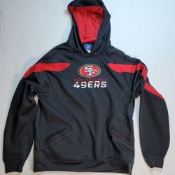 San Francisco 49ers Reebok On Field Hooded Sweatshirt Size Medium