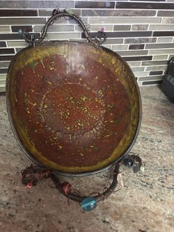 Metal Bowl Beaded Handle 40.00