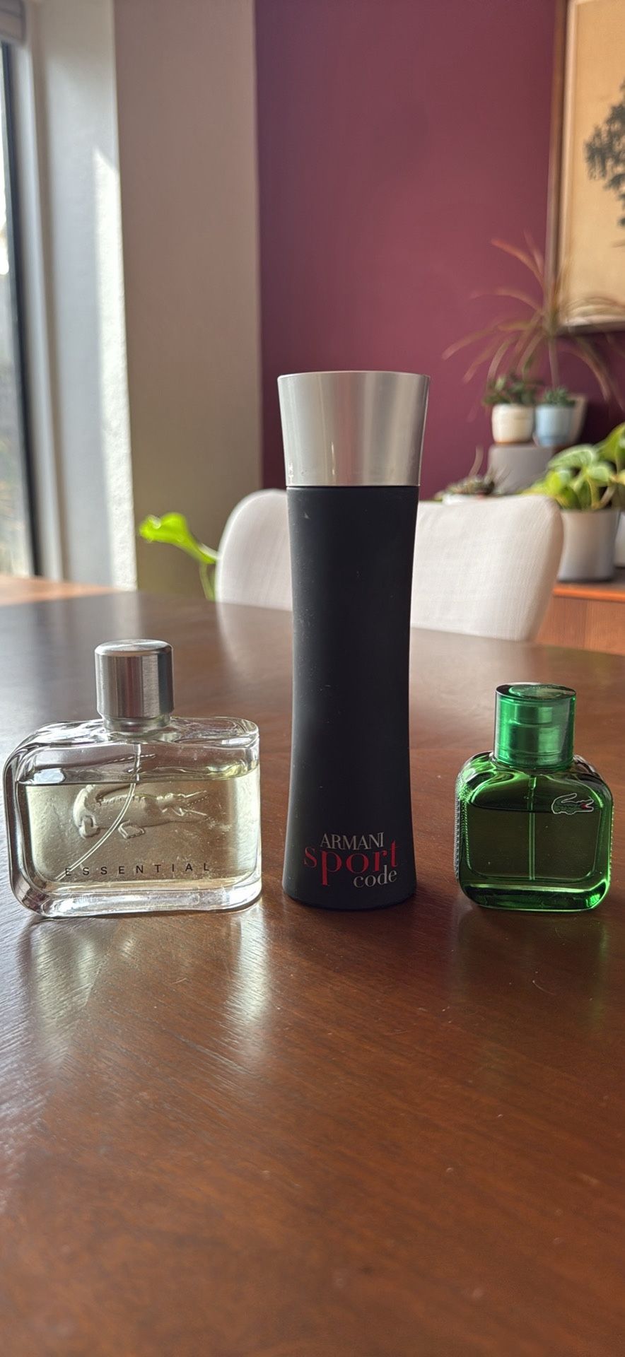 Lacoste And Armani Colognes