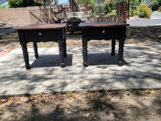 Custom Farmhouse Primitive End Tables Side Tables