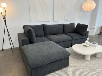 ❤️Restoration hardware Style Black Couch 