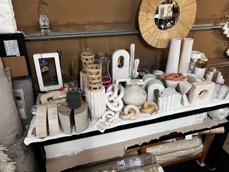 Garage sale new home decor wall art mirrors vases planters rugs etc