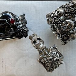 Skull Cuff Bracelets 
