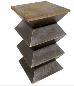 14X25 AMY MTL/WD ZIGZAG PLANT STAND