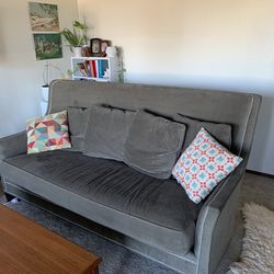 Taupe Sofa Couch. 78”