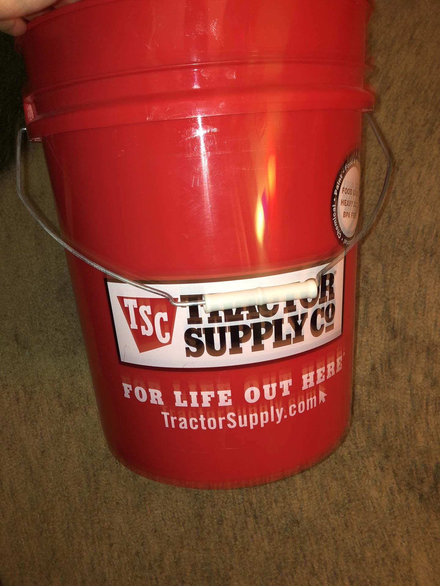 Tractor Supply Red Bucket