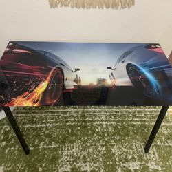 Kids Racers Black Graphic Desk