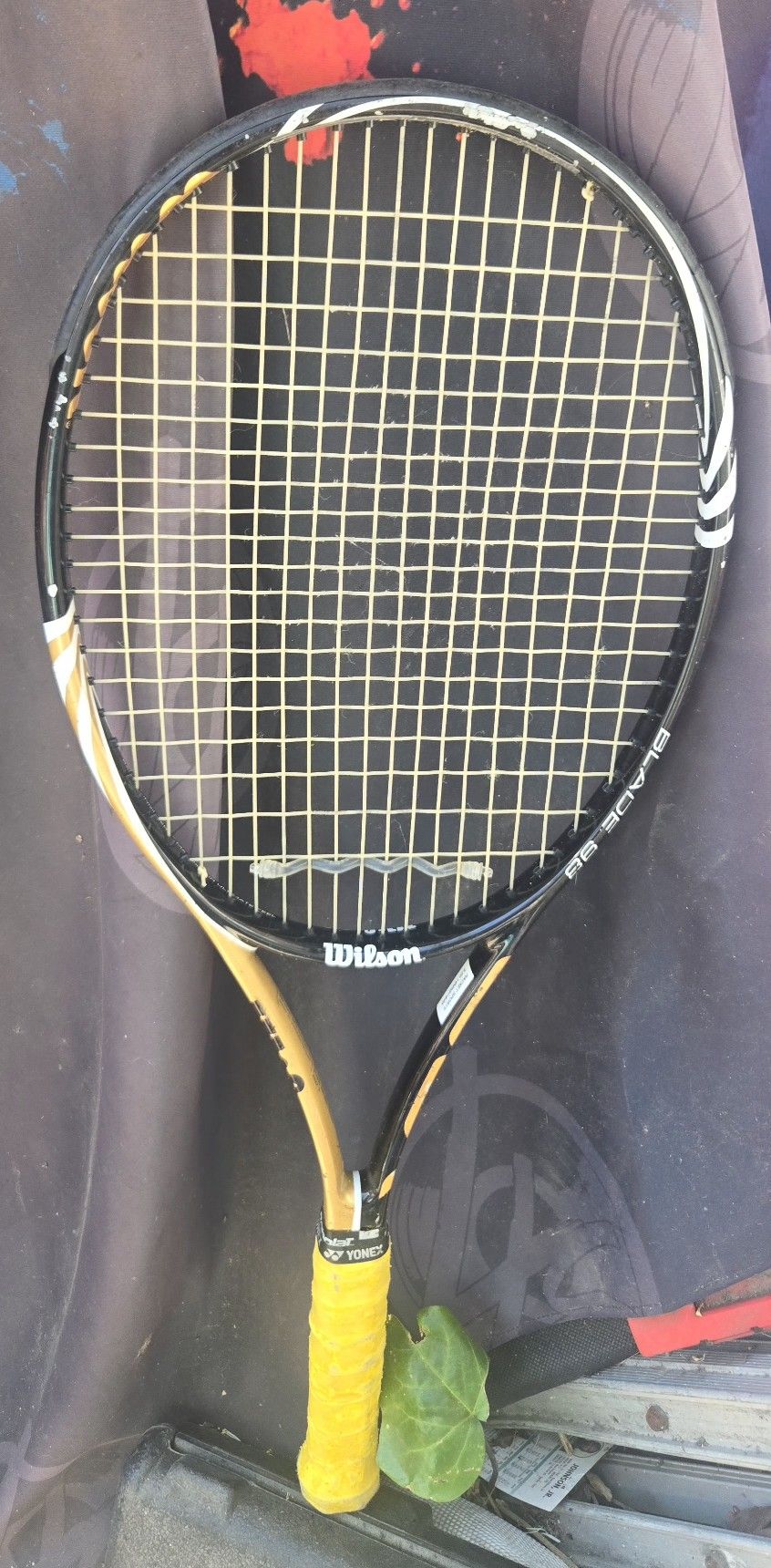 Wilson BLX Blade 98 Gold and Black, Grip Size 1/4 (L2) Wilson Pro