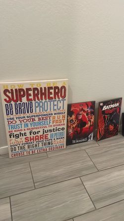 Superhero wall art