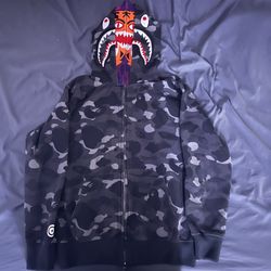 double hooded bape jacket 