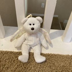 Ty Beanie Babies Halo the Angel Bear Toy