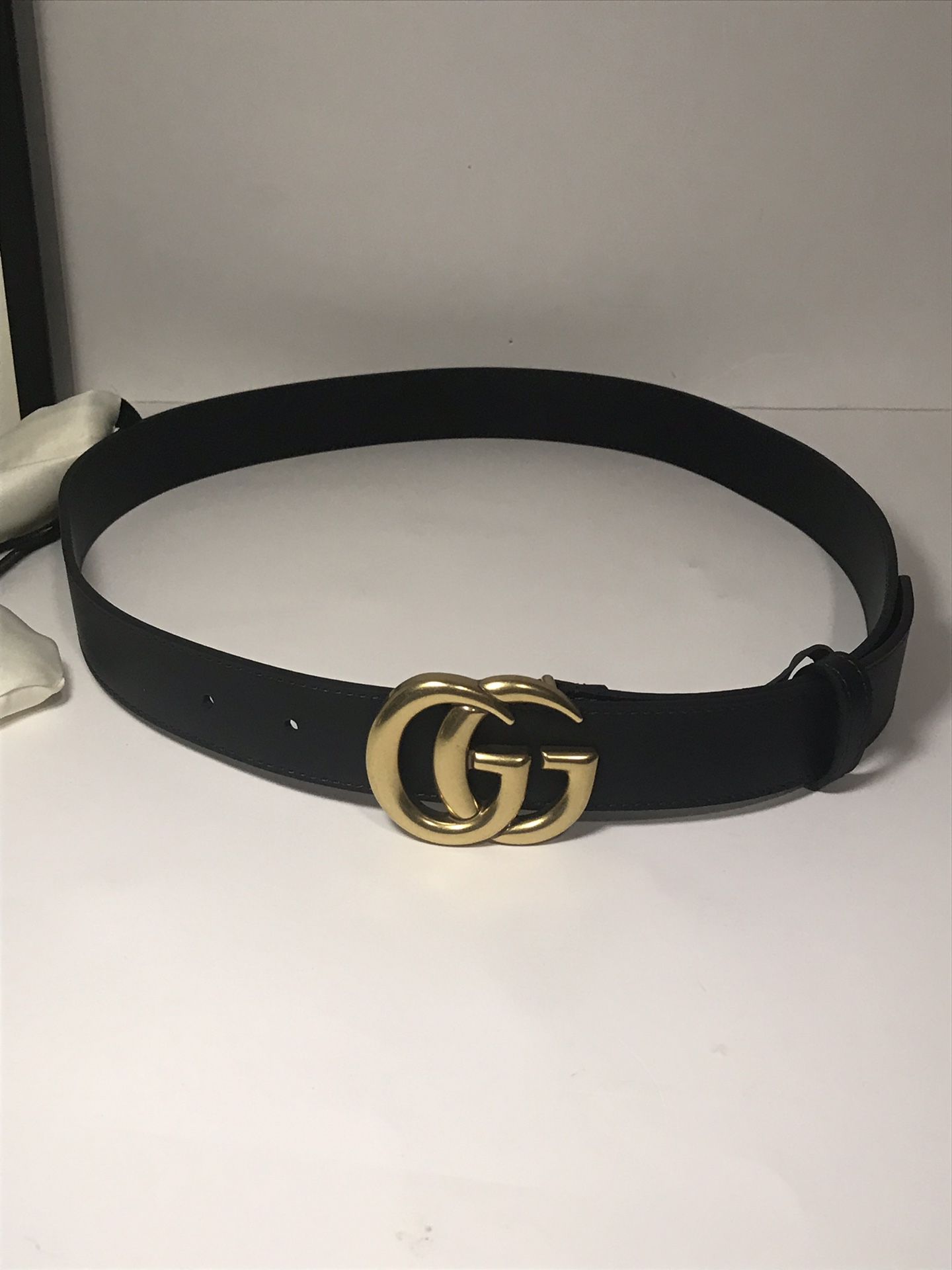 Gucci Brass GG THIN Belt *Authentic*