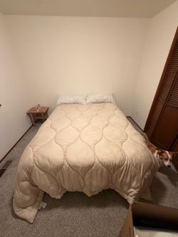 Queen Bed with Mattress & Frame
