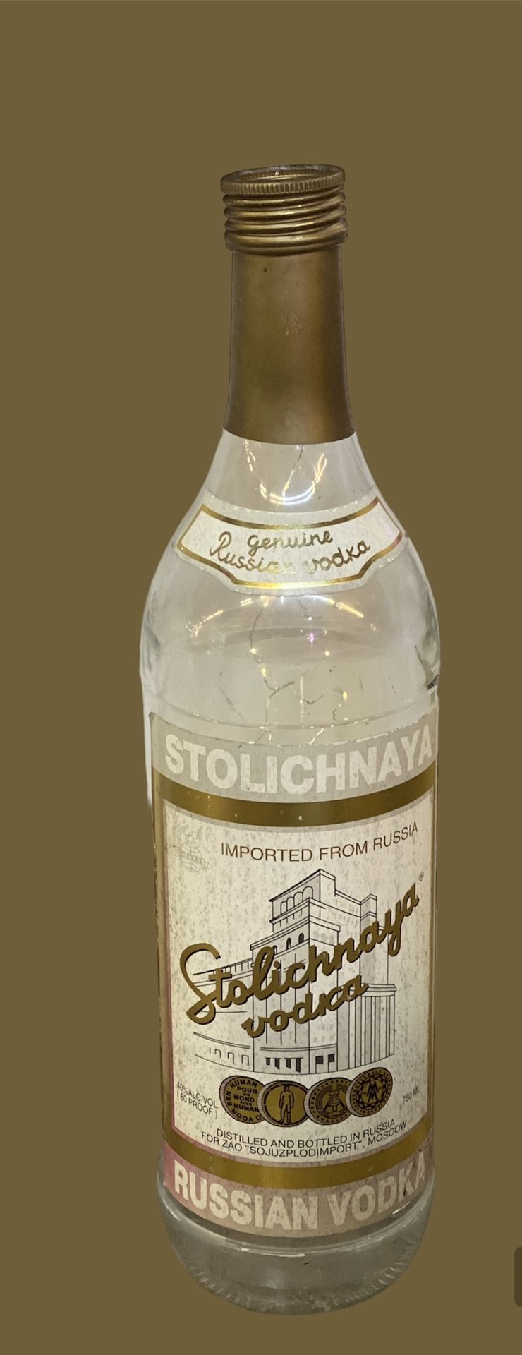 Stolichnaya Retail Display Bottle