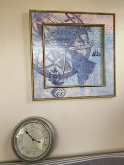 Wall Watch And Wall Art $30