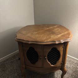 Solid Wood Antique Side Table