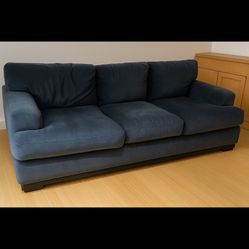 Blue Velvet Thomasville Sofa/Couch Set 