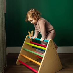 INFANT TODDLER WALDORF WOODEN CLIMBING TRIANGLE BY CASSAROKIDS