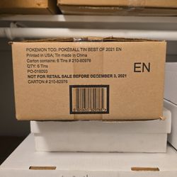 Pokemon 2021 Q4 Pokeball Tin Case