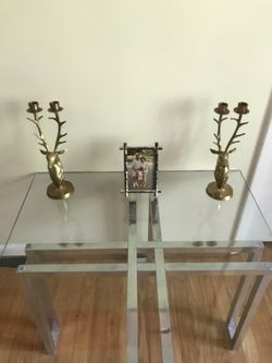 vintage space age milo metal glass table