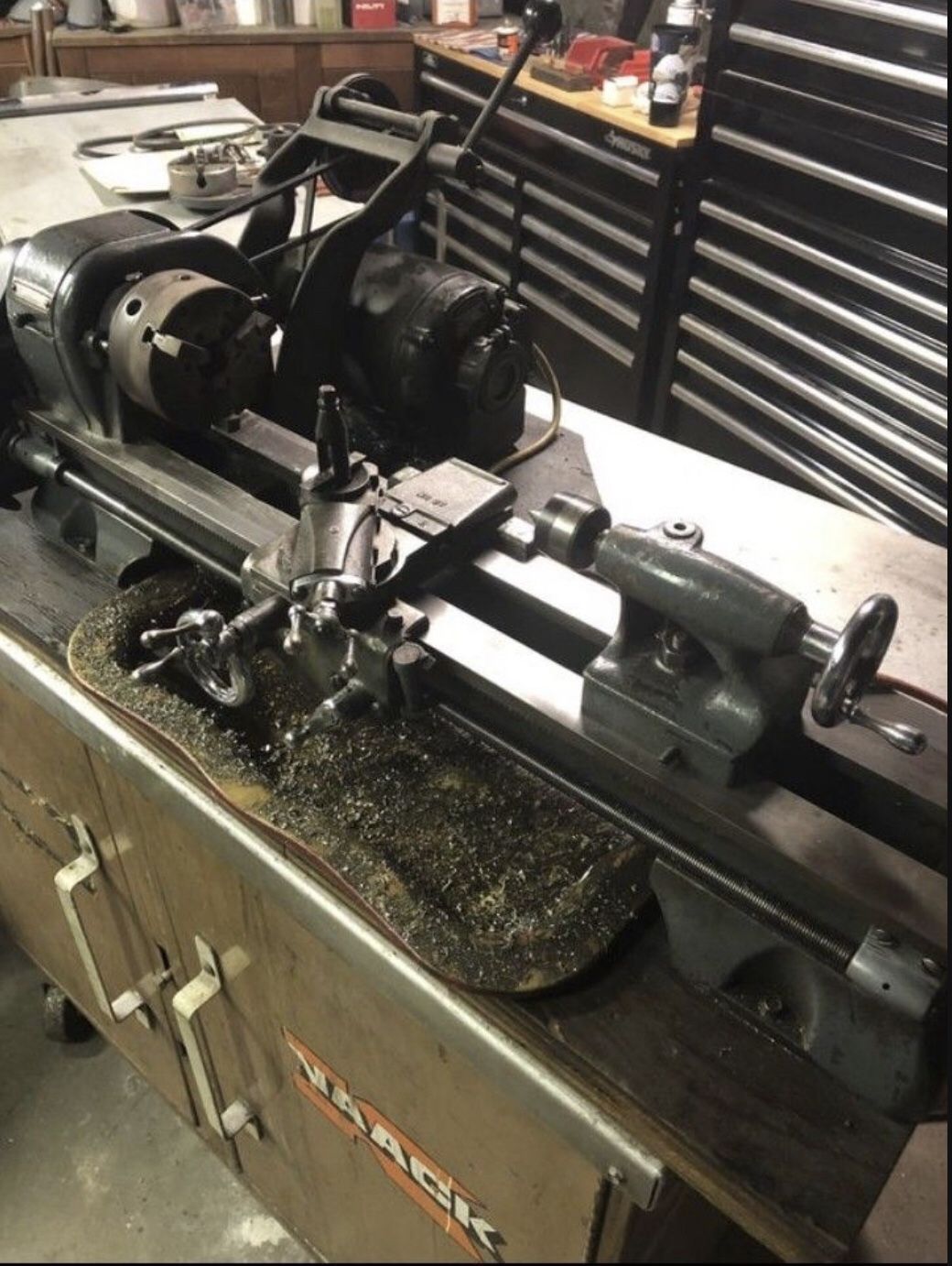 METAL LATHE ATLAS 618/CRAFTSMAN 101, change gears, 2 chucks, tailstock drill chuck