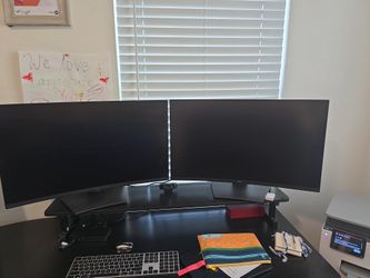 2 dell monitors
