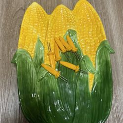 Corn 🌽 Server With Corn Holders For 20