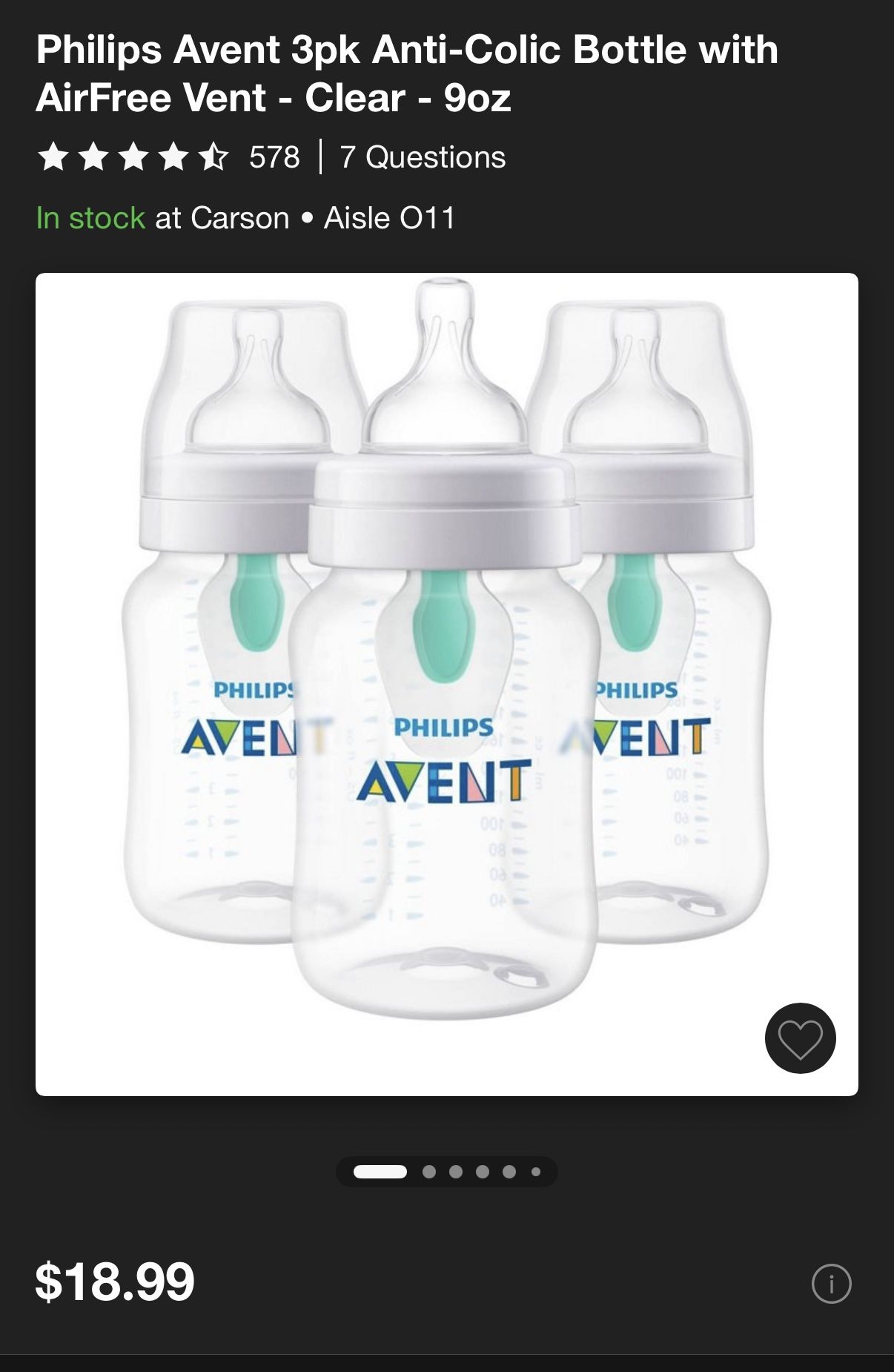 Avent 9 Oz Bottles
