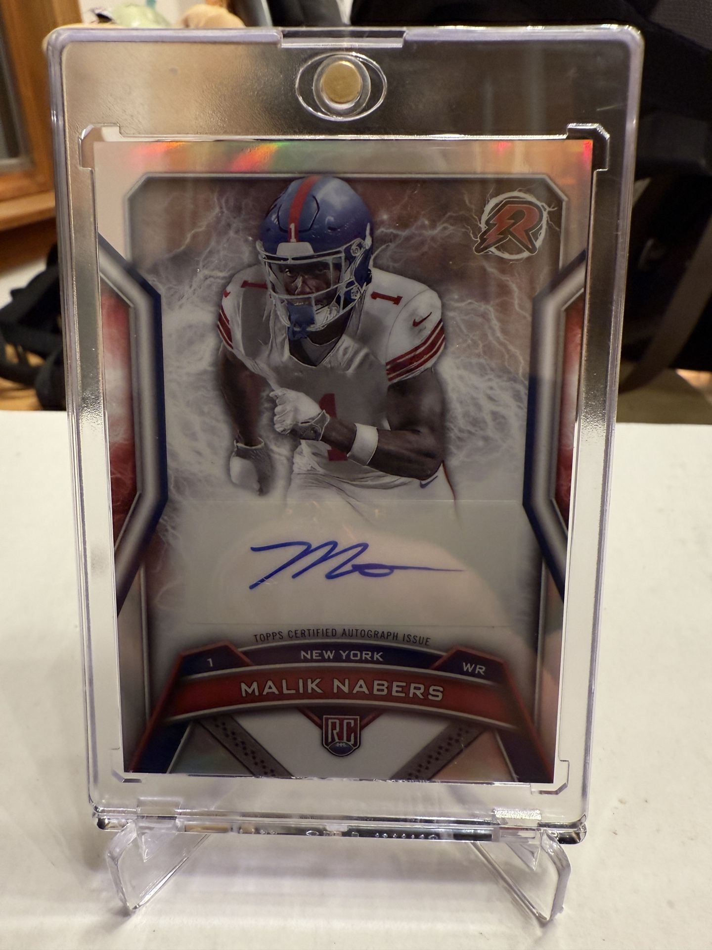 2024 Topps Resurgence Malik Nabers Rookie Signature RC Auto #RRS-MN Giants