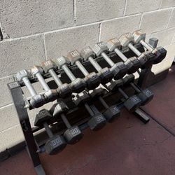 Dumbbell Set With Rack 