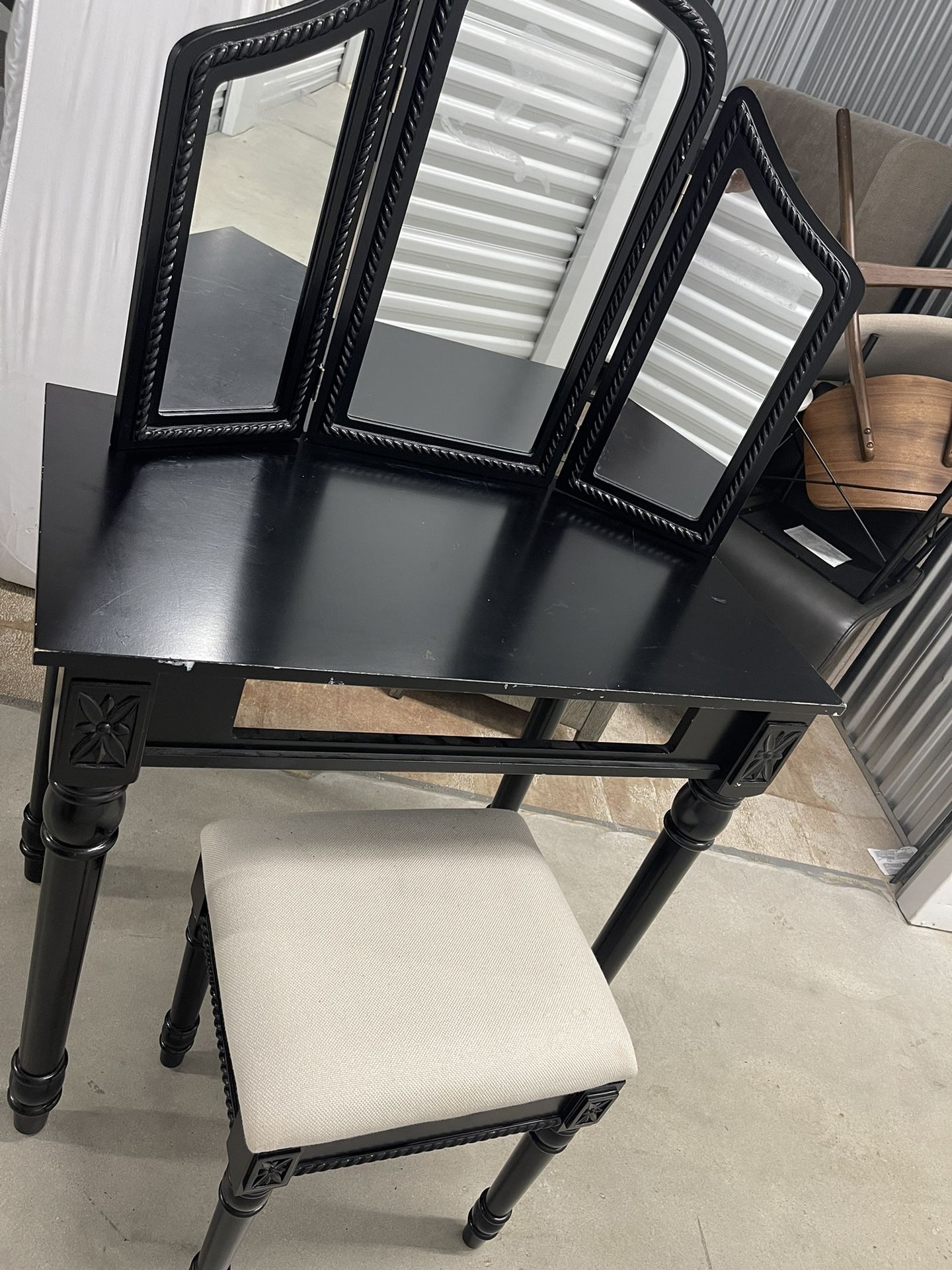 Black Makeup Vanity