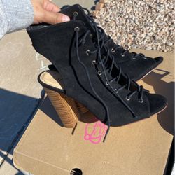Black Heels Size 6.5