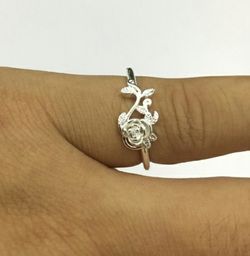 Dainty Rose 925 Sterling Silver Ring