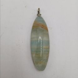 Wire wrapped Calcite Stone Pendant