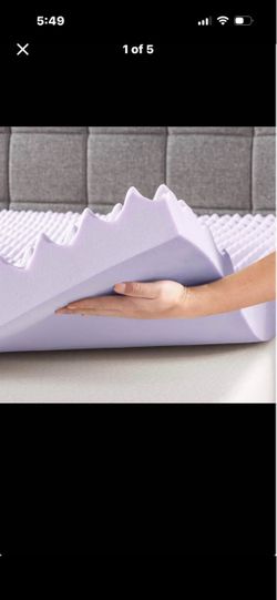Brand New Full 3 Inch Egg Crate Memory Foam Mattress Topper with Soothing Lavender in a box