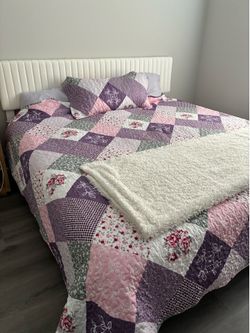 Near new quality king bed frame and mattress