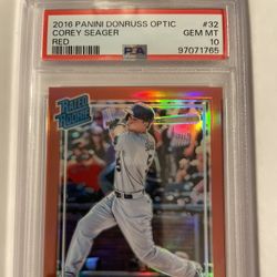 2016 Donruss Optic Red Corey Seager RC PSA 10